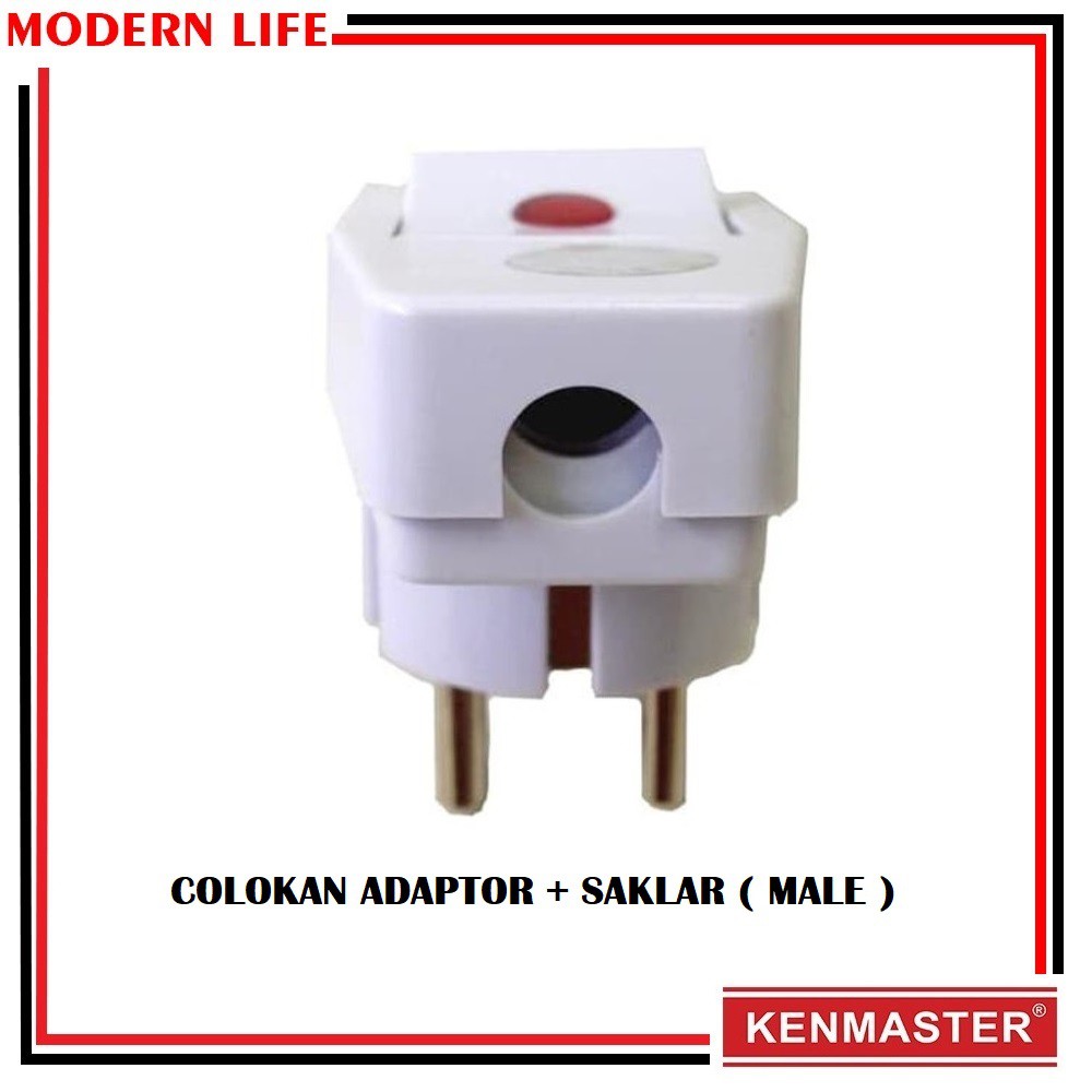 Steker Listrik / Steker Adaptor + Saklar / Colokan Male + Saklar