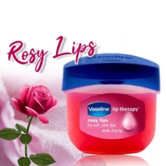 Vaseline_Rosy Lips Pink  - Vaseline_Pelembab Bibir Pencegah Bibir Kering Petromilum Jelly / Lipbalm Lip Gloss / Liptint