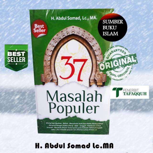 37 Masalah Popular / Abdul somad / buku agama / buku original