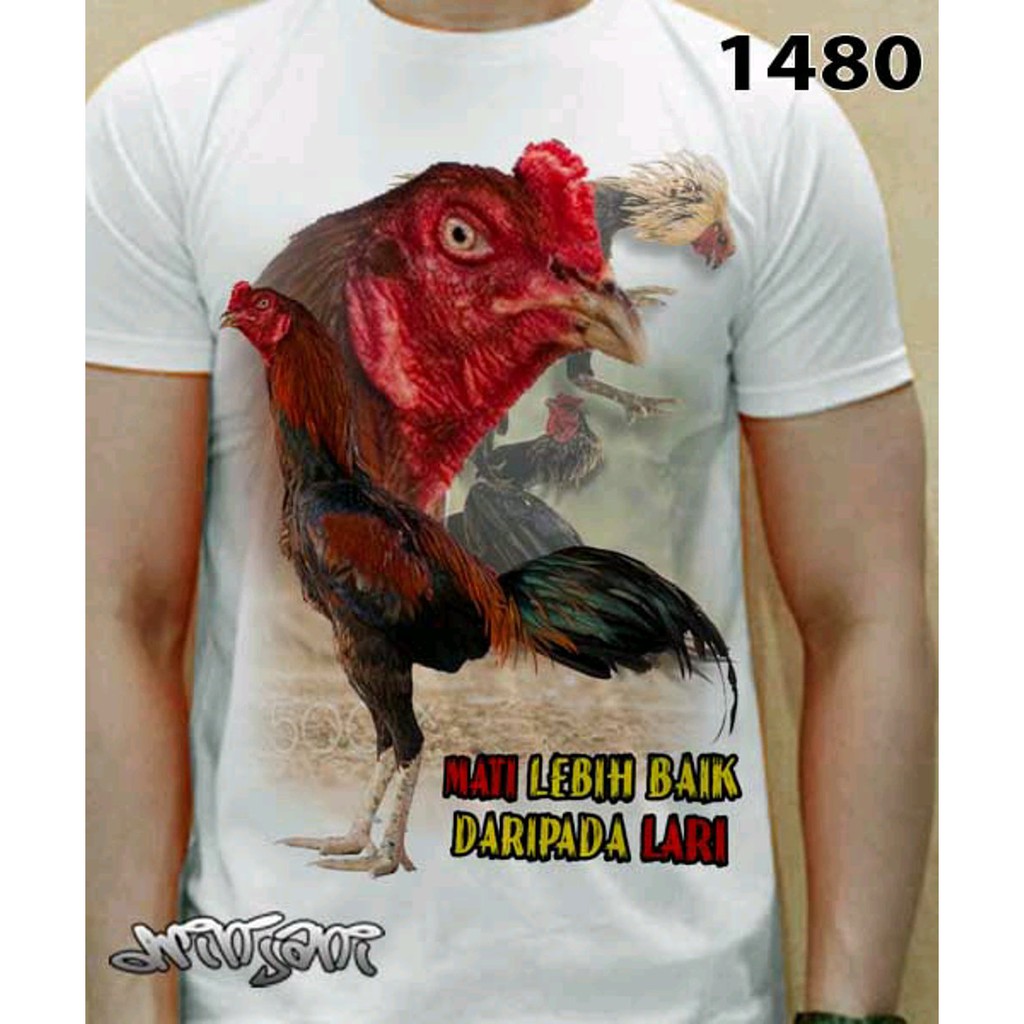 Kaos Ayam Bangkok Sabung Aduan 6 Shopee Indonesia