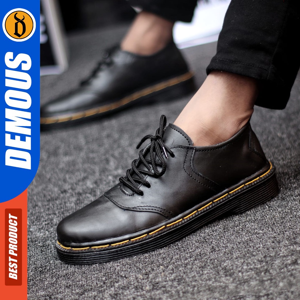 DEMOUS Sakuragie - Sepatu Formal Pria Pantofel Kulit Asli