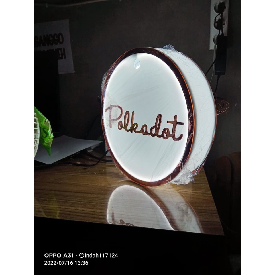 Neon Box Akrilik / Custom Neon Box 30cm