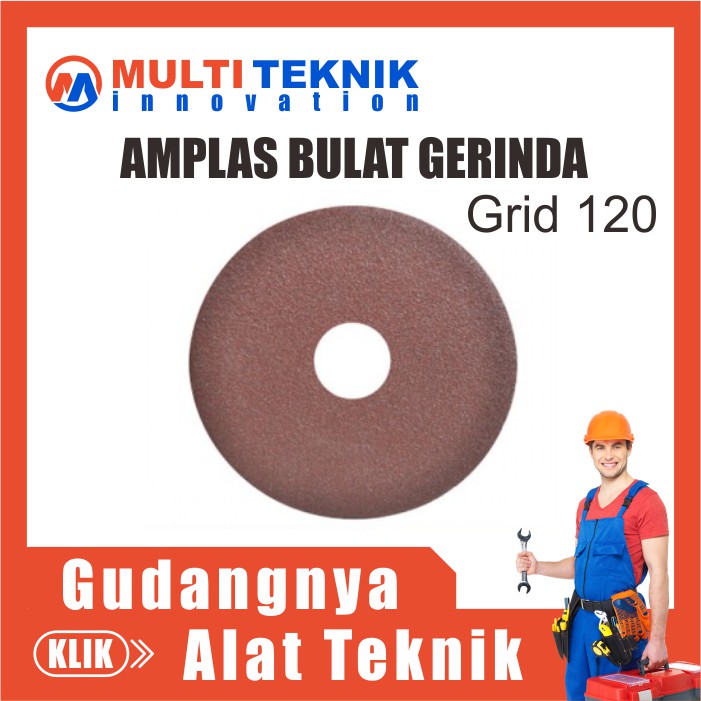 Amplas Ampelas Bulat Velcro Gerinda Grinda Gurinda Poles Besi Kayu Grid 1 MT463