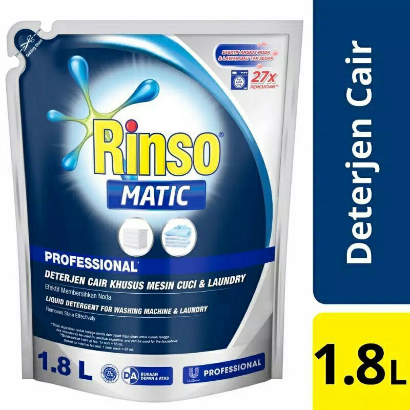Rinso matic liquid 1,8Liter | Rinso cair matic