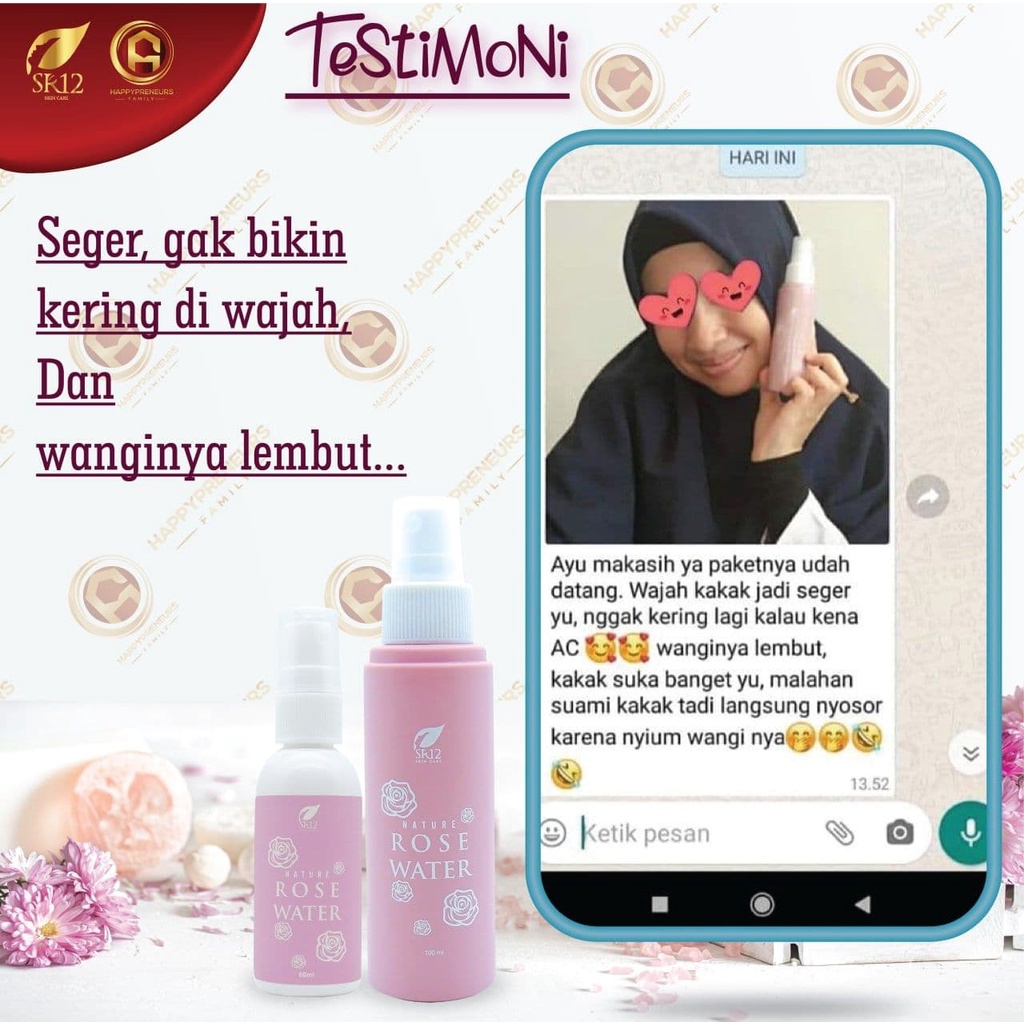 Setting spray Sr12 Tahan lama Mengunci make up Menyegarkan wajah Glowing Melembabkan wajah Facemist 100ml Bpom Saudagarsr12