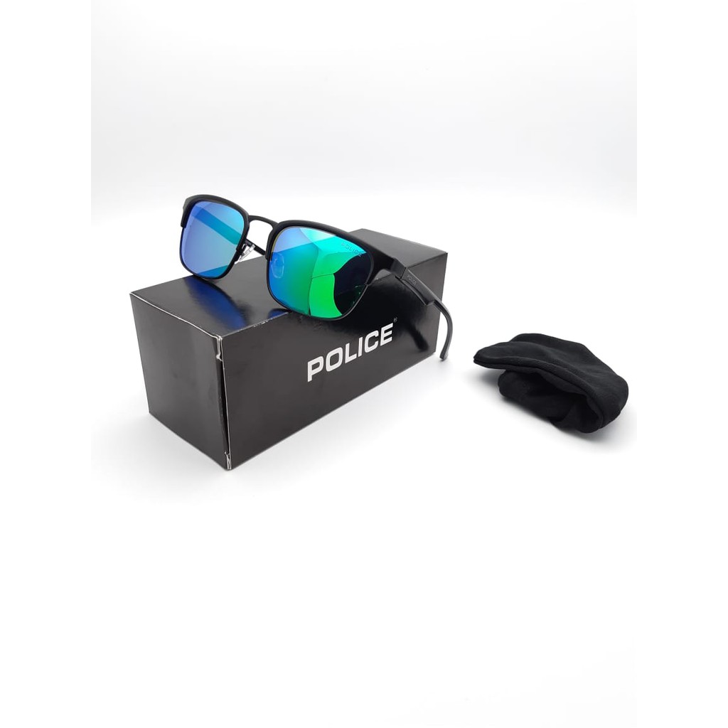 Sunglass Kacamata Sepeda Pria Kacamata Police A9918 Lensa Anti UV