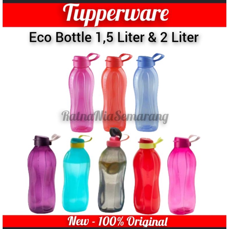 Tupperware Wadah tempat air minum Eco Bottle Botol Besar 2L 2 L 2 Ltr 2 Liter