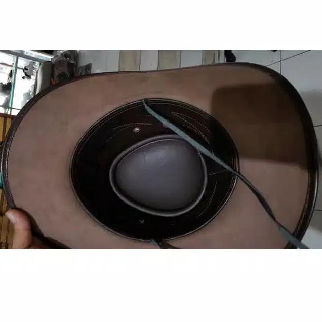 Paling Dicari.. Terlaris- Topi Pria Fedora Kulit Cowboys Coboy Koboi Koboy Laken Asli Kulit Sapi