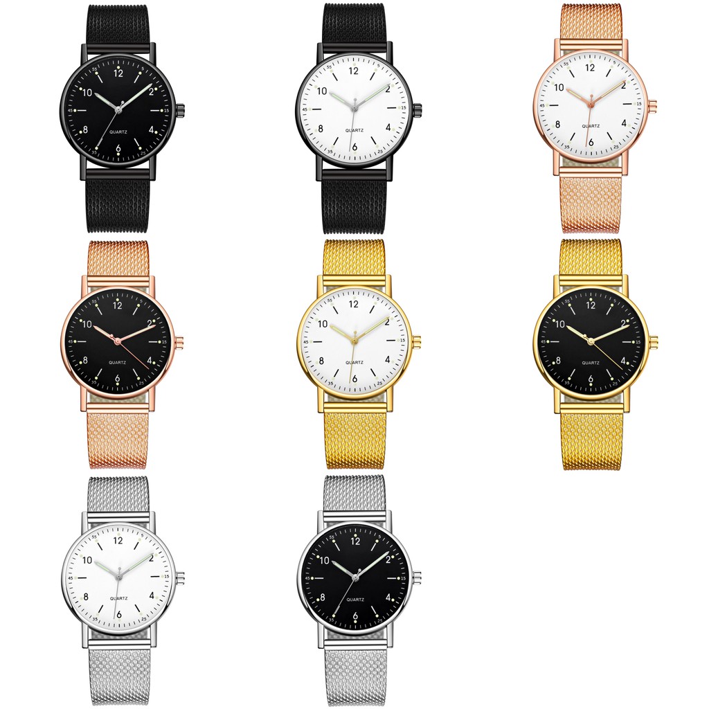 Jam Tangan Analog Quartz Strap Rantai Pasir Untuk Pria Dan Wanita Casual Fashion Import