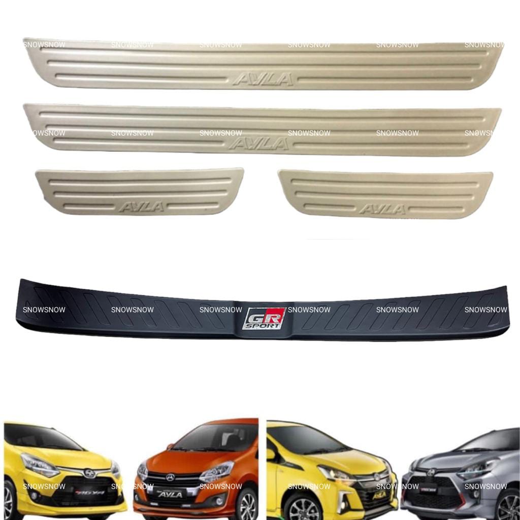 Paket Sillplate Samping Belakang Agya Ayla GR SPORT 2017 2022 2023 UP Hitam Cream