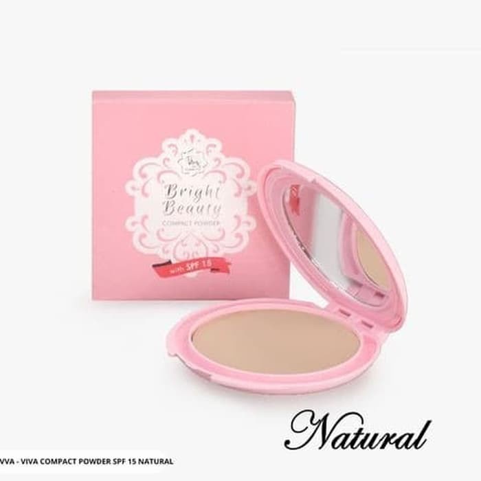 [BISA COD] Bedak Padat Viva Bright Beauty Compact Powder SPF 15 NATURASA