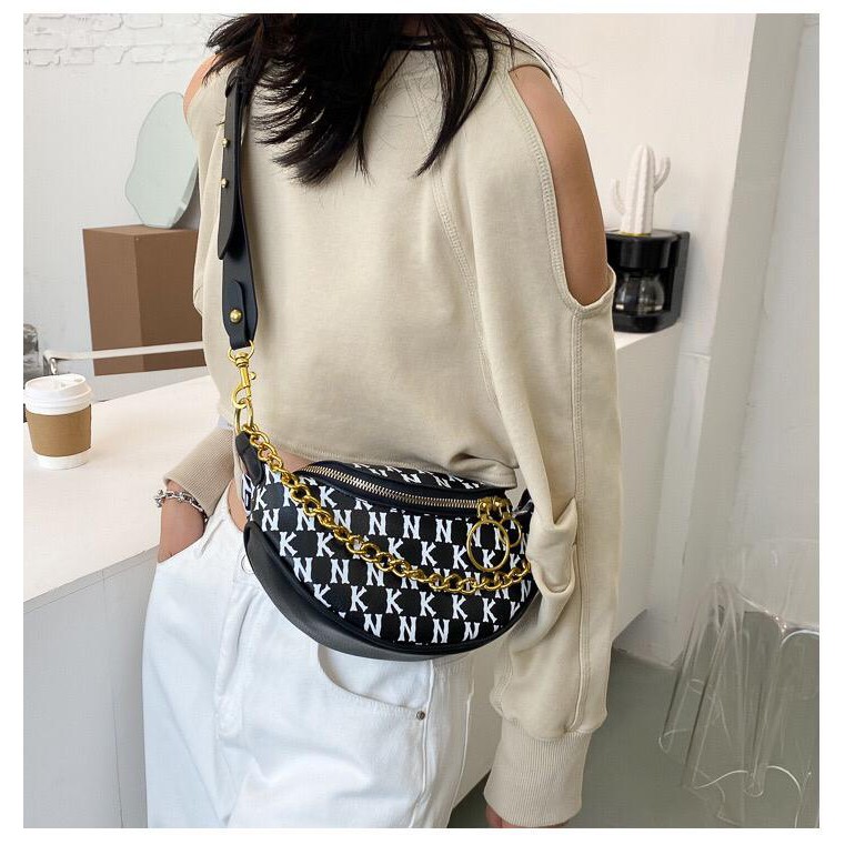 TASHAPPY EL 5183 waistbag wanita import model korea supplier tas import motif keren