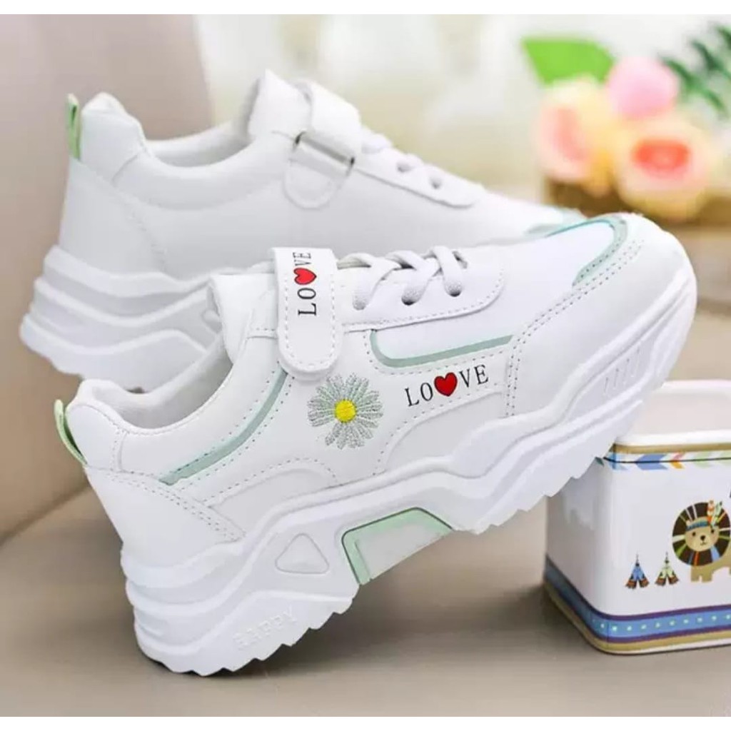 JESSY - SEPATU SNEAKERS ANAK BUNGA MODIF AS164