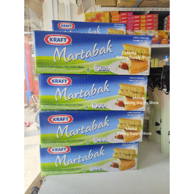 KRAFT Keju Cheddar Martabak Cheddar Cheese Kraft 1 kg Repack