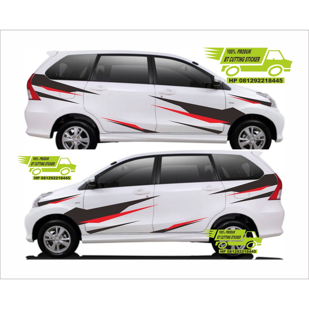 sticker mobil avanza stiker mobil avanza stiker mobil sticker cutting toyota avanza sticker striping