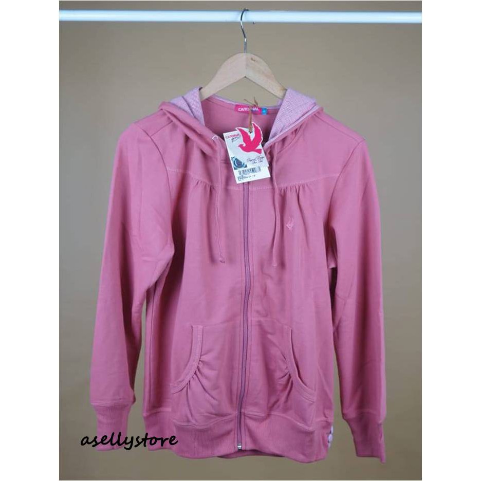 Jaket Cardinal Girl-Dusty PINK(muda soft)/Sweater Hoody Cardinal Girl/Jaket Hoody Wanita Cardinal Or