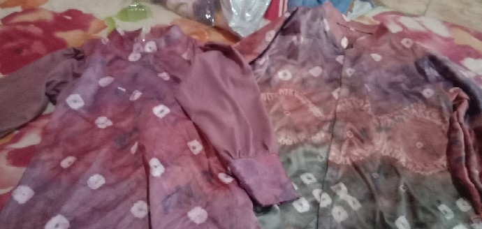 [cod] Blus Tunik Batik Jumputan Sriwijaya | Seragaman