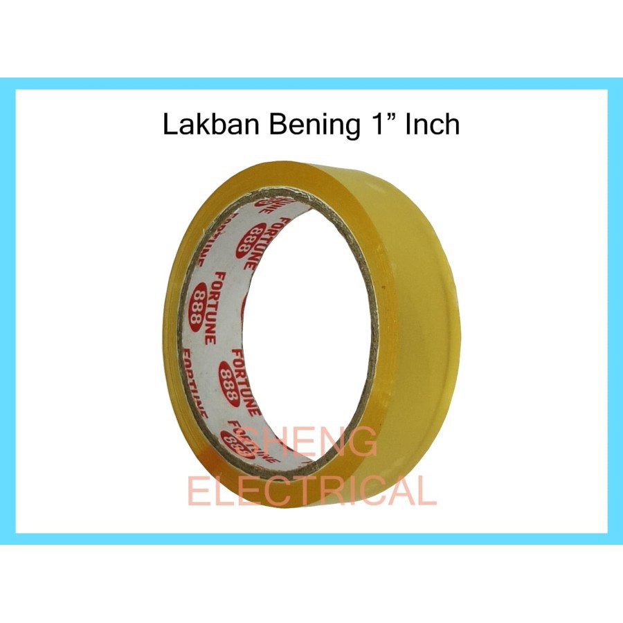

Lakban 1in / Solasi / Solatip / Isolasi OPP 1 inch bening 1 in 1