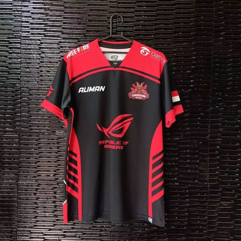 Baju gaming FreeFire,eVos,mobilelegend,rrq Free logo+nicknam