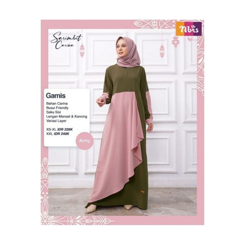 Gamis Dewasa Carina Army