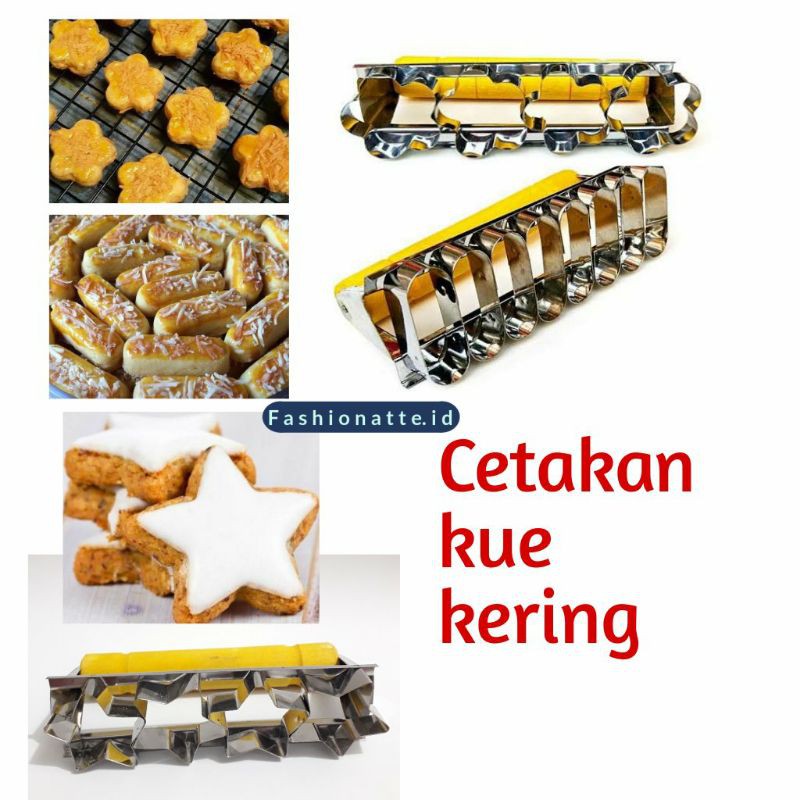Cetakan Kue Kering Kue Salju Kue Kacang Castangel Cetakan Kue Bintang Love Bunga Fashionatee.id