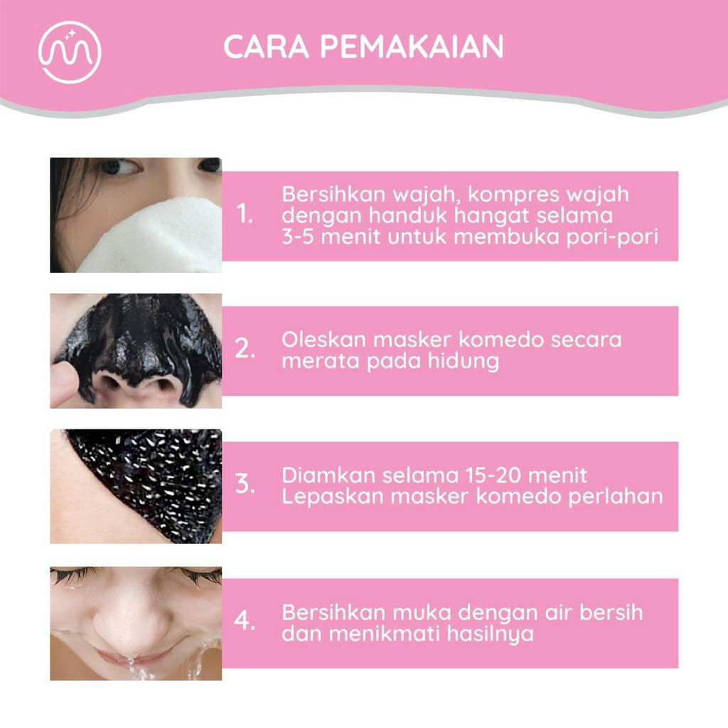 MINIPINK Masker Komedo Black head Peel Off Mask Remover MP002