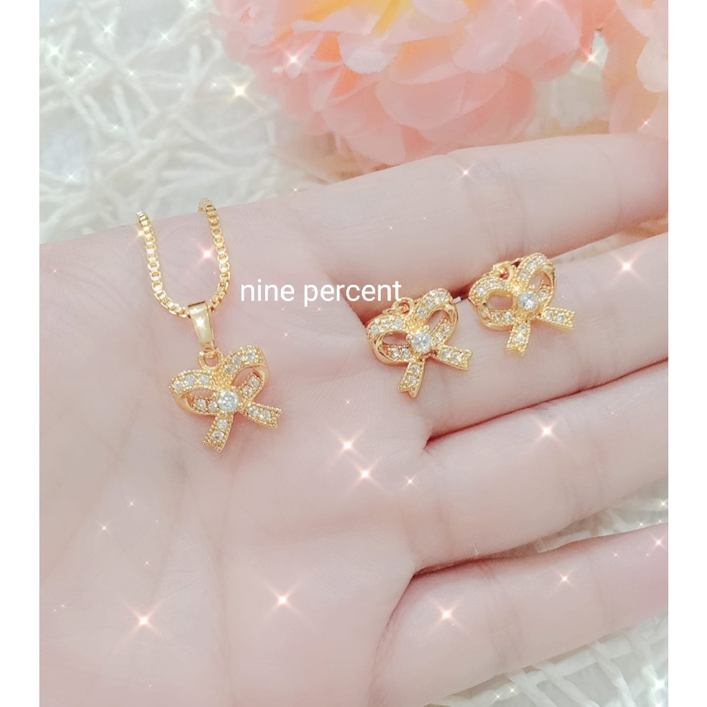 PROMO SET KALUNG DAN ANTING PERHIASAN DEWASA IMPORT
