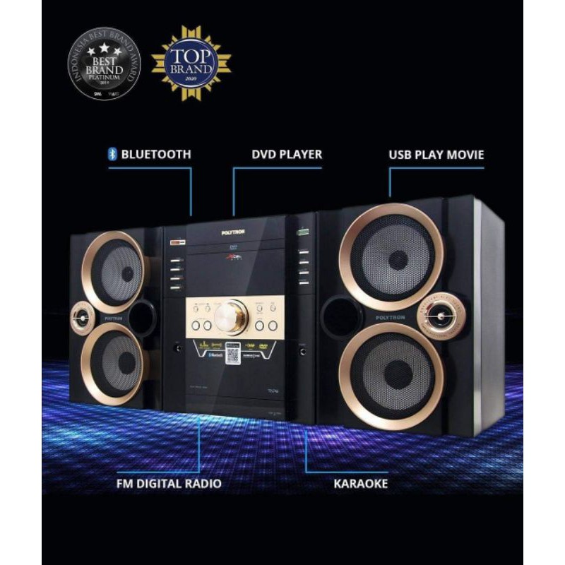 Polytron Compo Mini HiFi + Bluetooth XL 2910 XL 2910 - Murah