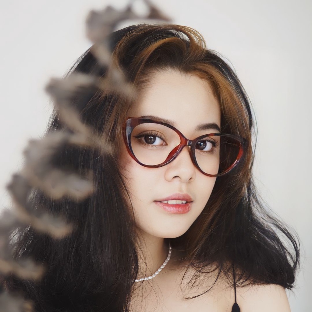 Flavia Eyewear - Kacamata Eve Cat Eye Acetat (custom minus, photochromic, blueray, bluechromic, photobrown)