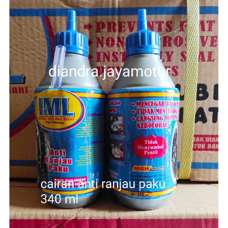 Cairan tubles anti ranjau iml 350 ml untuk semua jenis ban tubles motor dan mobil