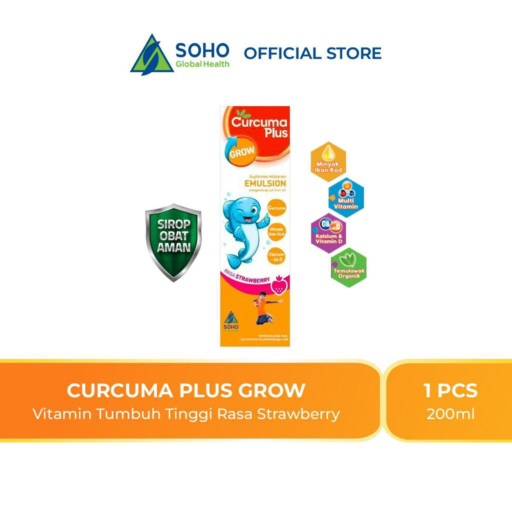 Curcuma Plus Grow Emulsion Suplemen/Vitamin Anak Untuk Pertumbuhan dan Nafsu Makan Anak Rasa