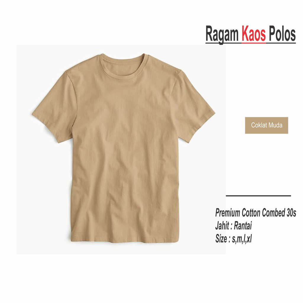  Kaos  Coklat  Polos Desain Kaos  Menarik