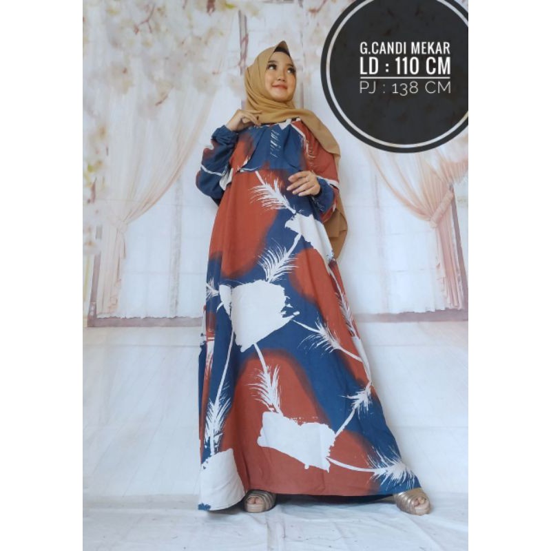 gamis candi mekar batik Pekalongan