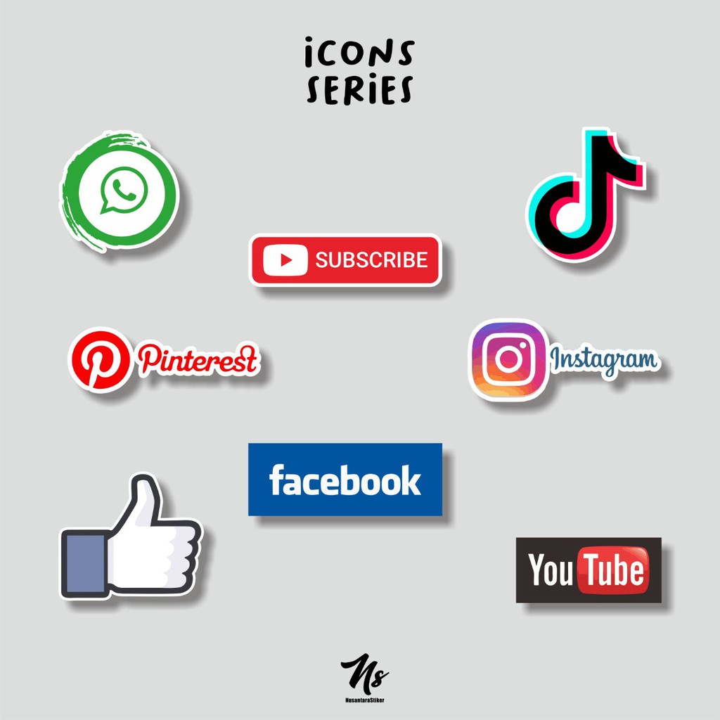 

STIKER PACKGE ICONS SERIES STICKER AESTHETIC SKIN LAPTOP CASE HANDPHONE TUMBLR BUJO