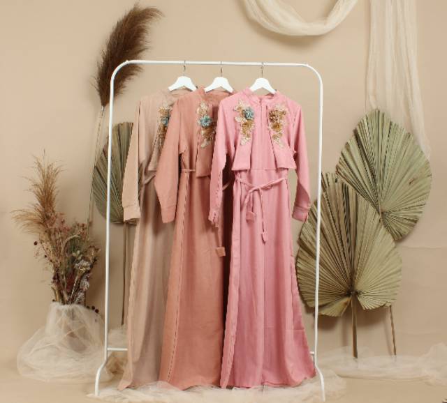 Floral suede dress / dress pesta / dress velvet suede