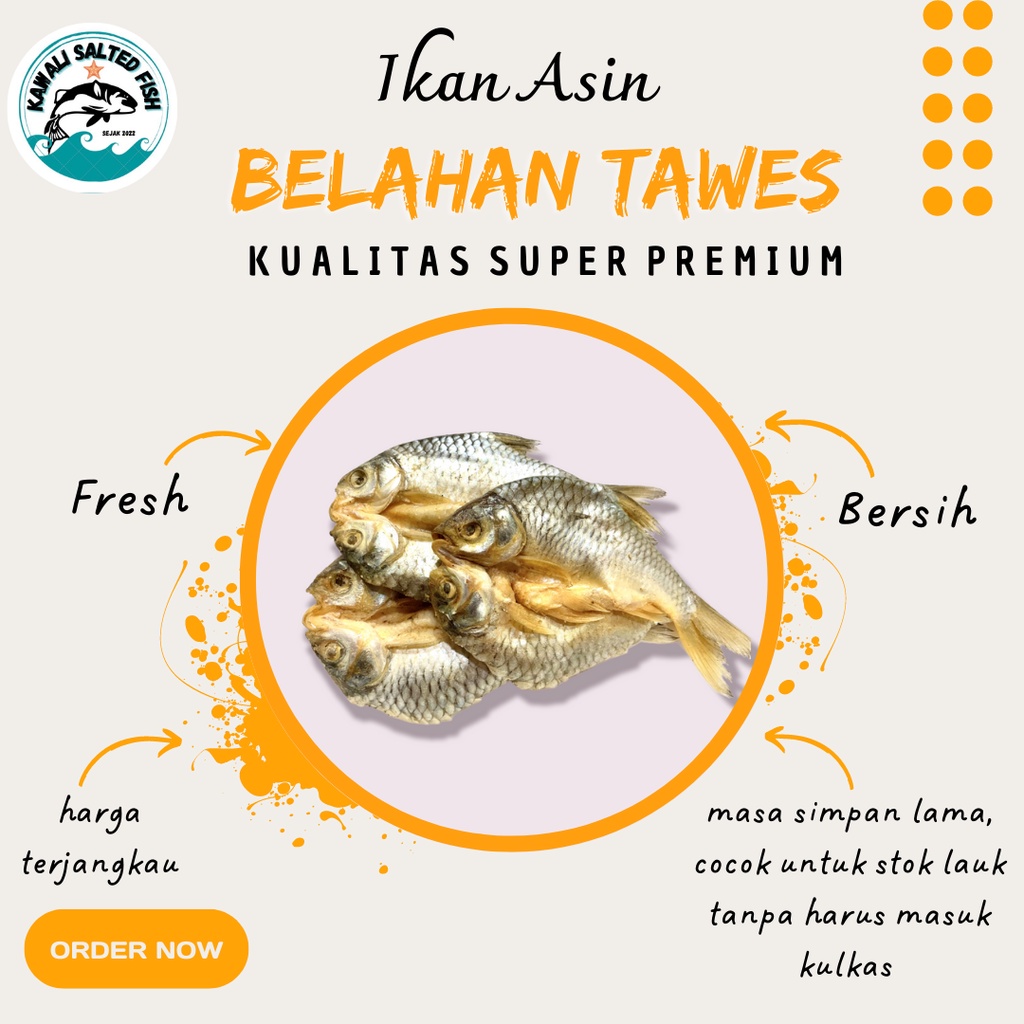 

Ikan Asin Belahan Wader/ Tawes 500gr