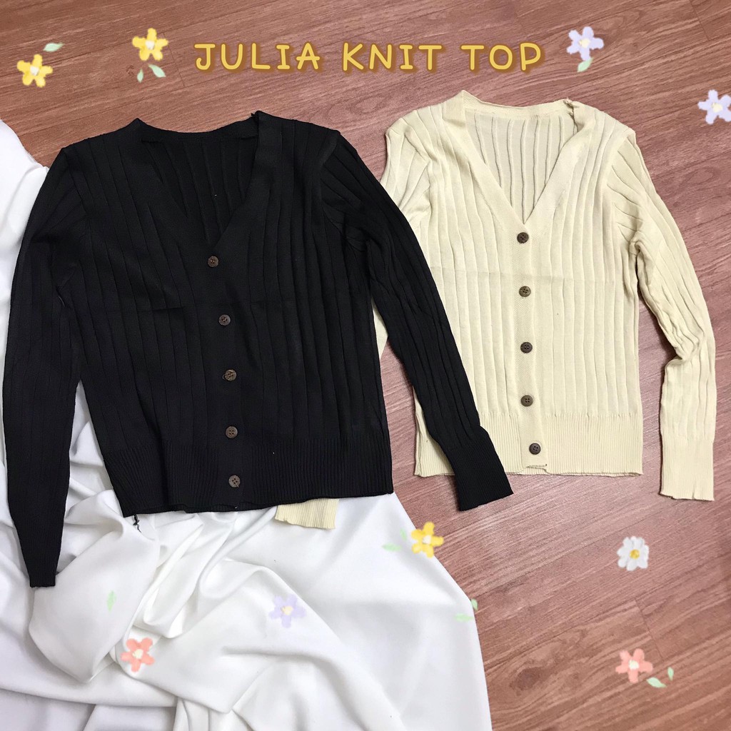 MAJOMER ® | JULIA KNIT TOP - CARDIGAN RAJUT IMPORT