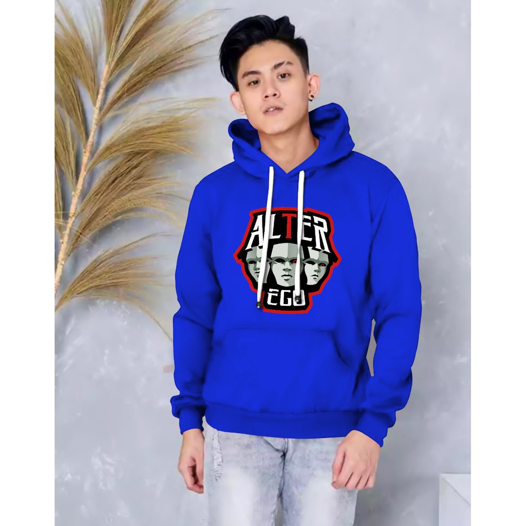 Hoodie Pria / Hodie Pria  / Jaket Pria / Sweater Hoodie Alter Ego Bahan Fleece UK L-XL