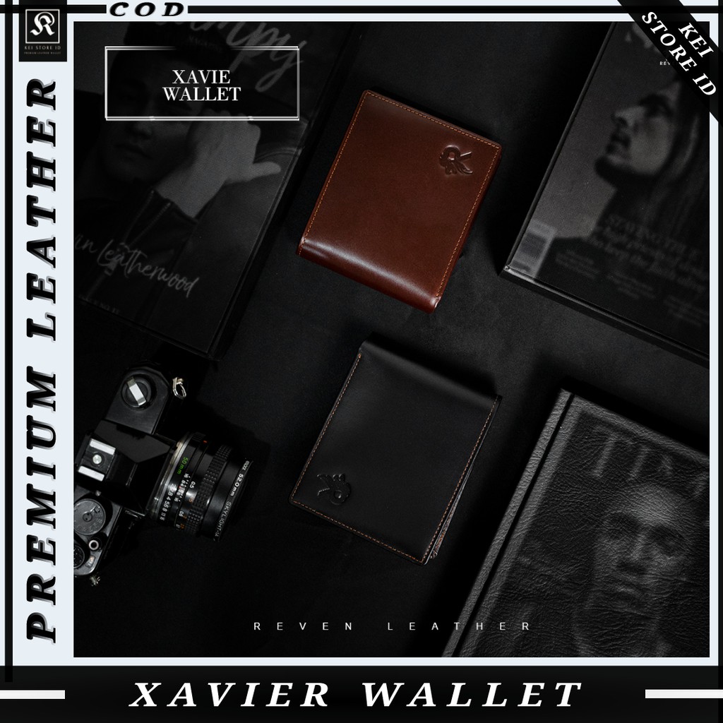 Dompet Lipat Kulit Pria Xavier Branded Elegan Premium Wallet kualitas Impor