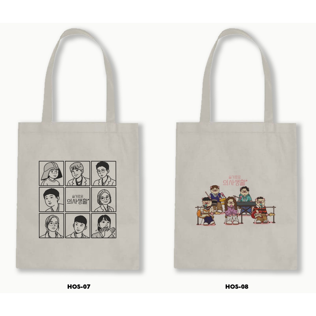 TOTE BAG BLACU - HOSPITAL PLAYLIST /DRAKOR NETFLIX