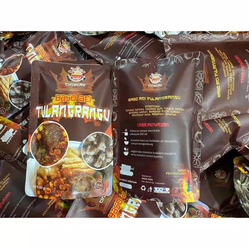 

BASO ACI TULANG RANGU BUNGKUS COKLAT