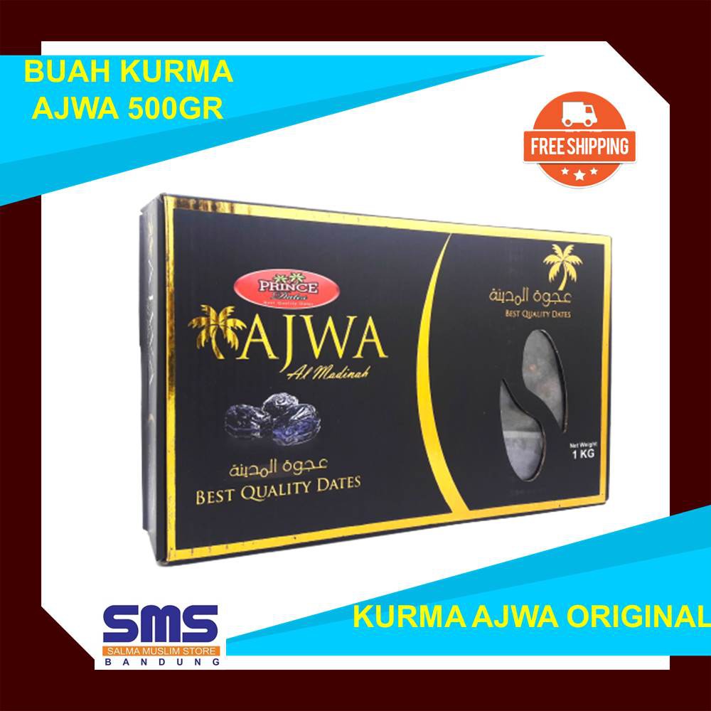 

Kurma Korma Ajwa Ajwah PRINCE 500 gram