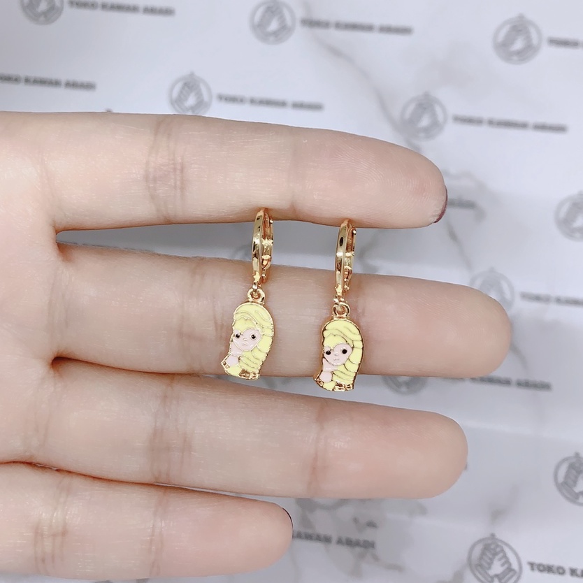 Xuping Gold Anting Anak Perempuan Anti Karat Model Jurai Cherry *13