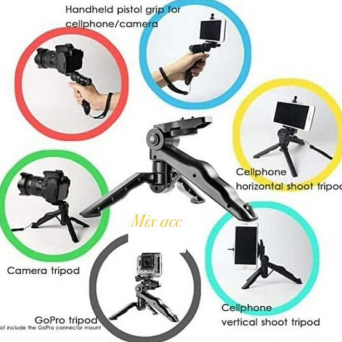 TP-001 Tripod mini DSLR Vlog Smartphone Handle Camera Action Cam GoPro