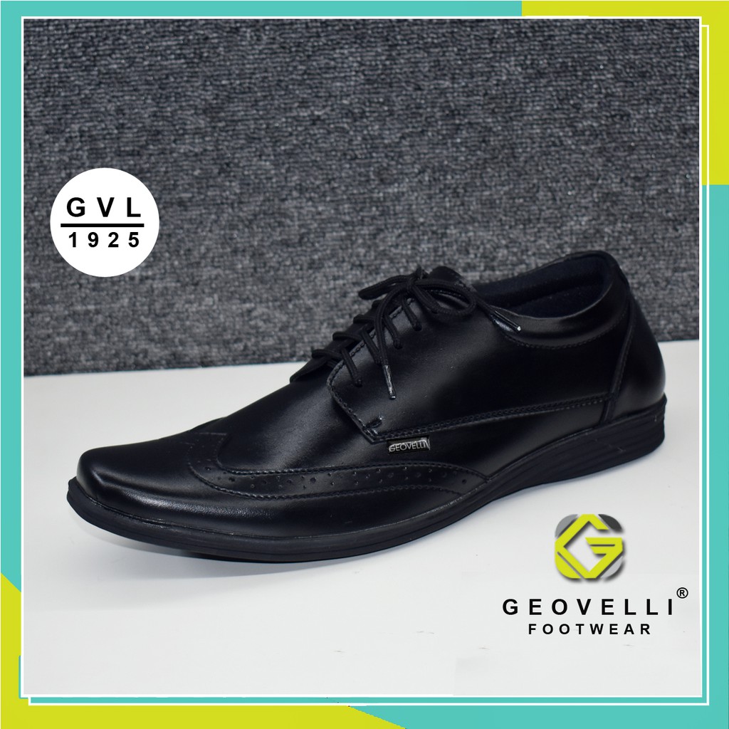 Sepatu Pantofel Pria Hitam Gvl. Geovelli G-1922