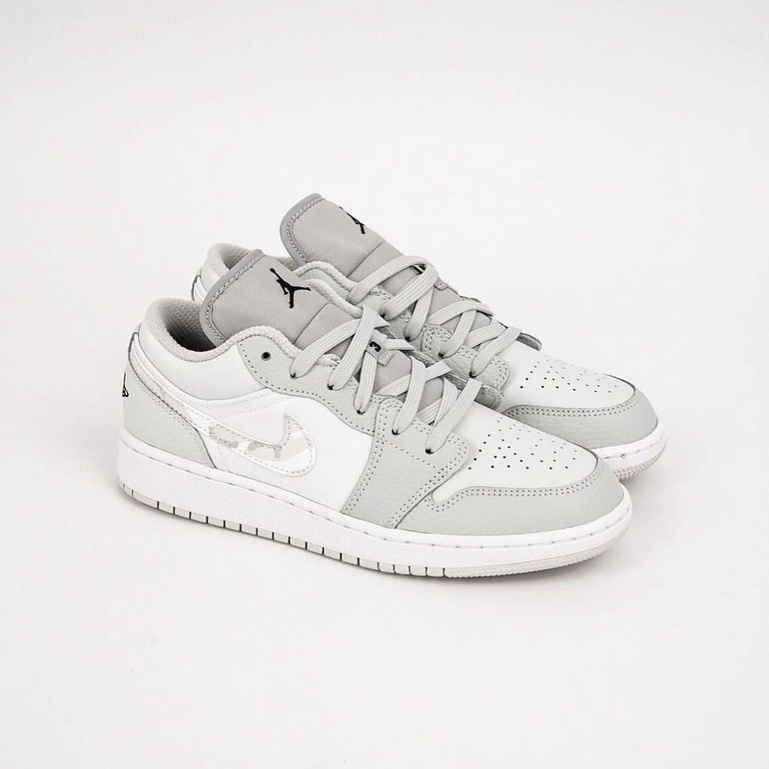 Air Jordan 1 Low White Camo GS