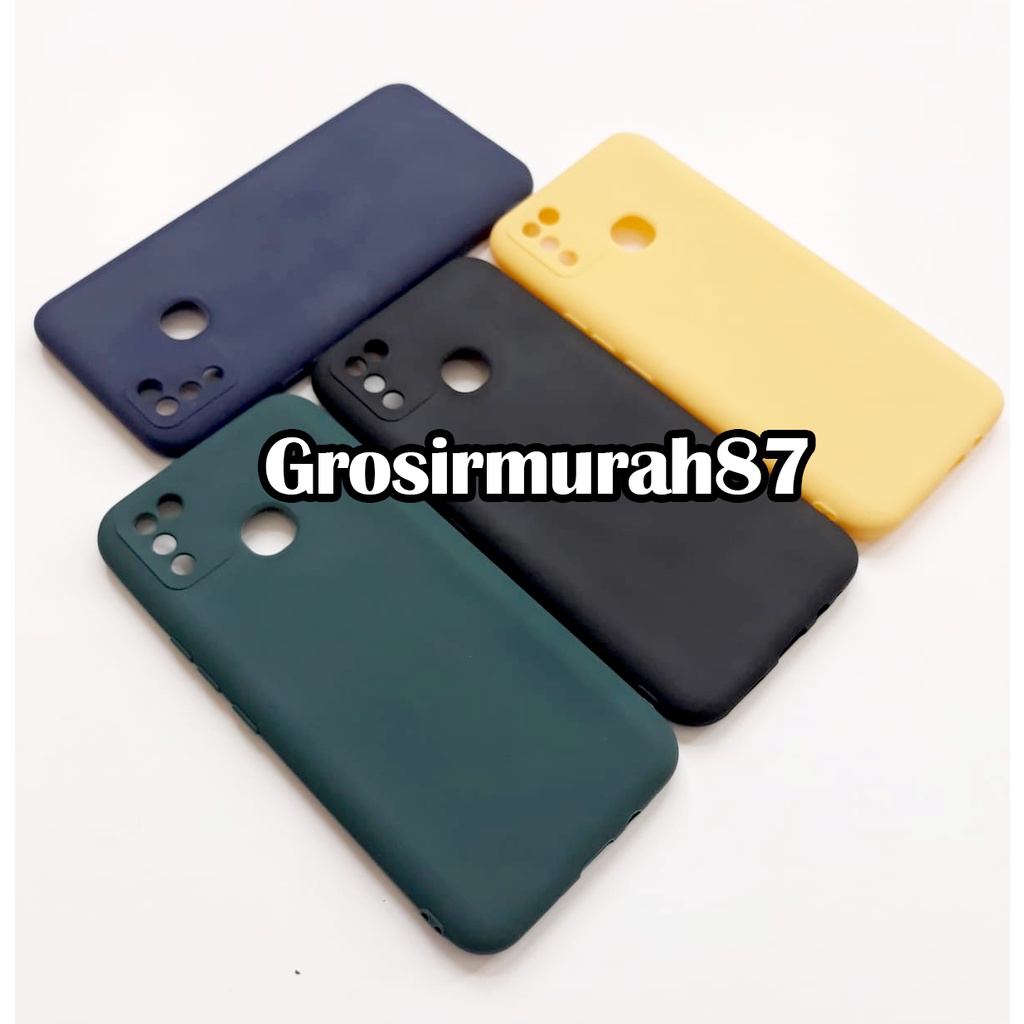 candy macaron softcase case tebal kondom hp infinix hot 10 lite maroon kuning hitam navy