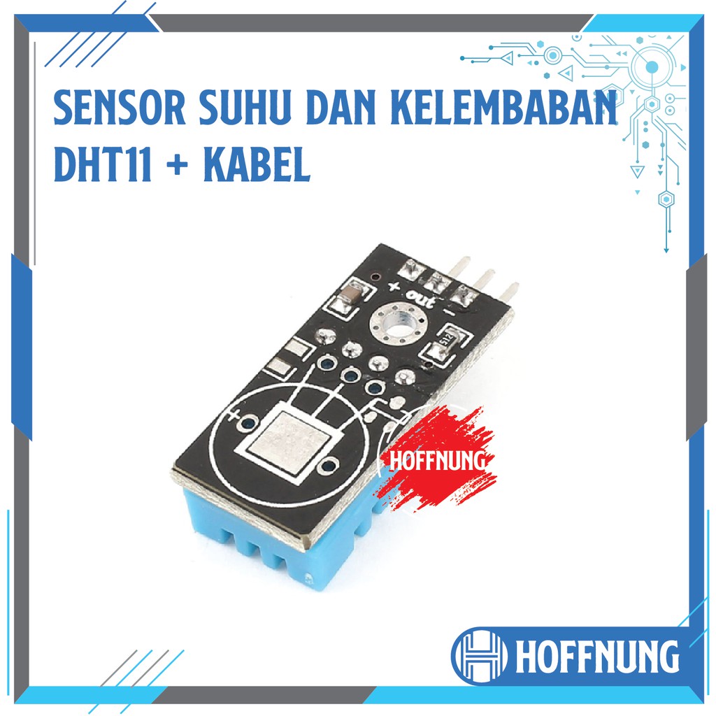 Modul Sensor Suhu Dan Kelembaban DHT11 Plus Kabel Jumper