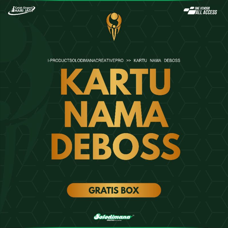 

KARTU NAMA DEBOSS KALANGAN KHUSUS PROFESIONAL - SOLDIMPRO