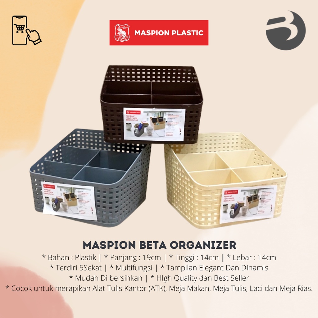 Maspion BETA ORGANIZER / TEMPAT MULTIFUNGSI / TEMPAT ALAT TULIS - Coke